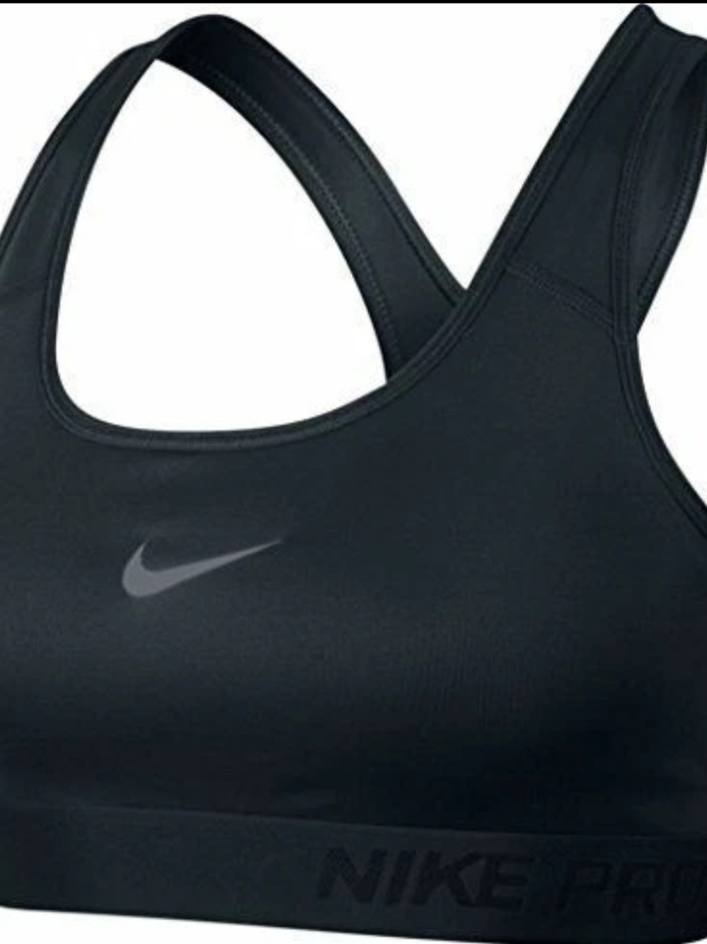 Nike Black Racerback Performance Sports Bra
